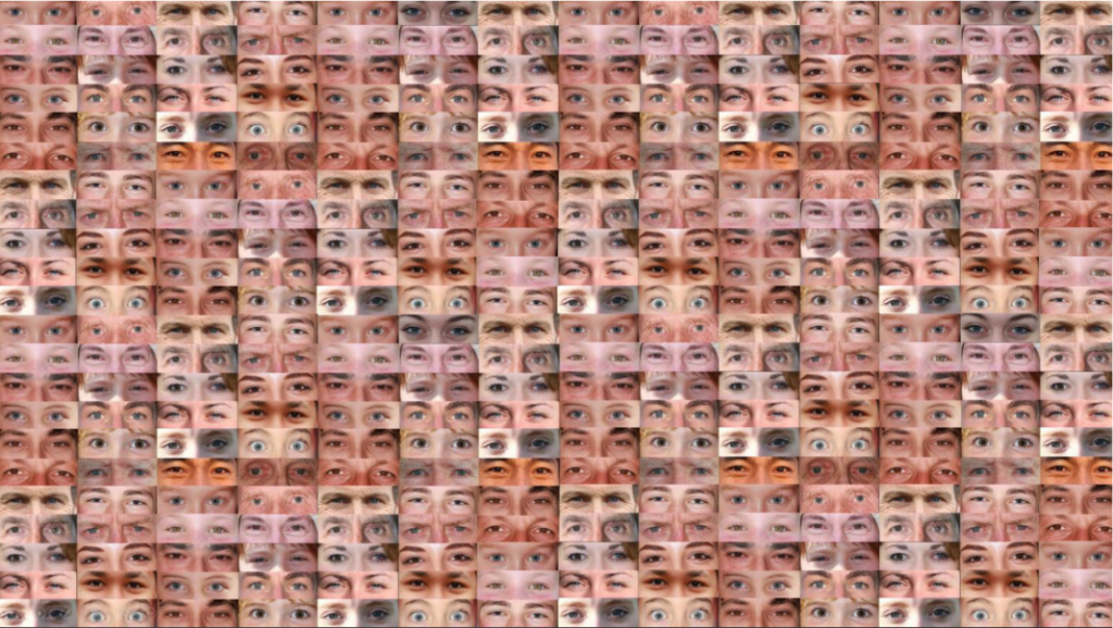 Grid Of Eyes Image